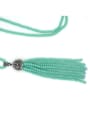 thumb Fashion Tassels Natural Crystal Beads Sweater Chain 1