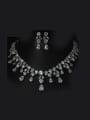 thumb Simple and Elegant Wedding Two Pieces Jewelry Set 1