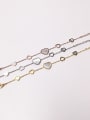 thumb titanium steel Elegant heart shell string-type bracelet 0