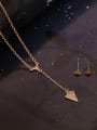 thumb Alloy Imitation-gold Plated Fashion Triangle-shaped Three Pieces Jewelry Set 1
