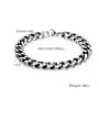 thumb Stainless Steel With Gun Plated Simplistic Chain Bracelets 3