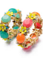 thumb Gold Plated Color Stones Bangle 0