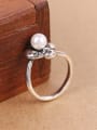 thumb 2018 Freshwater Pearl Silver Opening Ring 2