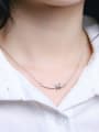 thumb Lovely Fresh Butterfly Shining Zircon Necklace 1