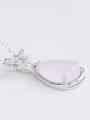 thumb Simple Lovely Pink Butterfly Stone Pendant 2