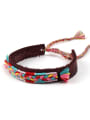 thumb Retro Style Colorful Woven Leather Rope Bracelet 1