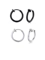 thumb 316L Surgical Steel With Smooth Simplistic  Round Hoop Earrings 0