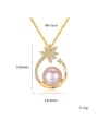 thumb Pure Silver AAA zircon  Natural Freshwater Pearl Pendant Necklace 4