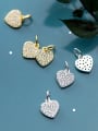 thumb 925 Sterling Silver With Cubic Zirconia  Simplistic Heart Pendants 3