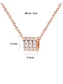 thumb 925 Sterling Silver With Cubic Zirconia Simplistic Charm Necklaces 3