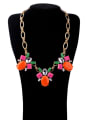 thumb Fashionable Artificial Stones Flower Necklace 1