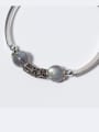 thumb 925 Sterling Silver With Silver Plated and moonstone & strawberry crystals Add-a-bead Bracelets 1