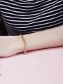 thumb Exquisite Rose Gold Plated Twisted Rope Bracelet 3