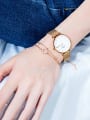 thumb Stainless Steel With Rose Gold Plated Simplistic Round Multi-layer Bracelets 1