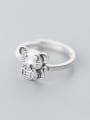 thumb 925 Sterling Silver With Silver Plated Cute  Mouse Free Size Rings 1