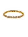thumb Copper With Cubic Zirconia  Delicate Round Bracelets 0