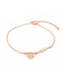 thumb Stainless Steel With Rose Gold Plated Fashion Animal fox Anklets 0
