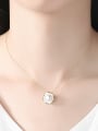 thumb New Pure Silver Natural Freshwater Pearl Pendant Necklace 1