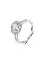 thumb Delicate Round Shaped AAA Zircon Ring 0