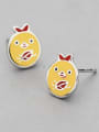 thumb Personalized Little Chick 925 Silver Stud Earrings 0