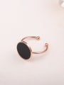 thumb Black Round Simple Opening Ring 0