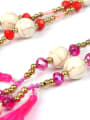 thumb Beautiful Feather Beads Stones Women Necklace 1
