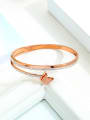thumb Stainless Steel With Rose Gold Plated Simplistic Butterfly Bangles 4