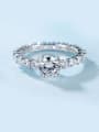 thumb S925 Silver Platinum Plated Ring 0