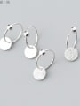 thumb Personality disc 925 silver earrings 0