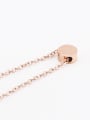 thumb 18K Rose Gold Titanium Stainless Steel Round-shaped Necklace 1