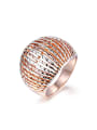 thumb Delicate Rose Gold Plated Wave Shaped Ring 0