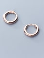 thumb 925 Sterling Silver With Silver Plated Simplistic Round Clip On Earrings 2