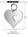 thumb Stainless Steel With Gold Plated Classic Heart Charms 3