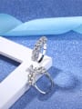 thumb Fashion Letter U Shaped Glass Bead Ring Set 1