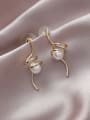 thumb Alloy With Gold Plated Simplistic Irregular Drop Earrings 1