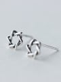 thumb Vintage Hollow Star Shaped S925 Silver Stud Earrings 0