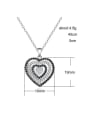 thumb Copper With Cubic Zirconia Cute Heart Locket Necklace 4