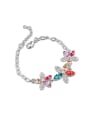 thumb Fashion Shiny austrian Crystals-covered Flowers Alloy Bracelet 0