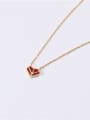thumb Titanium With Gold Plated Simplistic Heart Locket Necklace 0