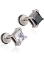 thumb Stainless Steel With Fashion Square Stud Earrings 2