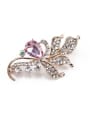 thumb new 2018 Flower-shaped Crystals Brooch 5