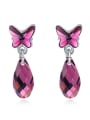 thumb Fashion Water Drop Butterfly austrian Crystals Alloy Stud Earrings 3