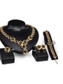 thumb Alloy Imitation-gold Plated Fashion Artificial Stones Round Four Pieces Jewelry Set 2
