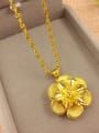 thumb Temperament Gold Plated Flower Shaped Necklace 1