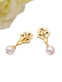thumb Alloy Gold Plated Exquisite Dazzling Drop Cluster earring 3