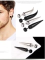 thumb Stainless Steel With Black Gun Plated Personality Geometric Stud Earrings 1