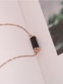 thumb Geometric Black Agate Pendant Clavicle Necklace 1