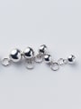 thumb 925 Sterling Silver With Platinum Plated Trendy Small bell Charms 0