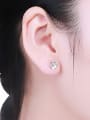thumb Personality Flower Shaped stud Earring 1