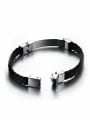 thumb Fashion Titanium Artificial Leather Men Bracelet 2